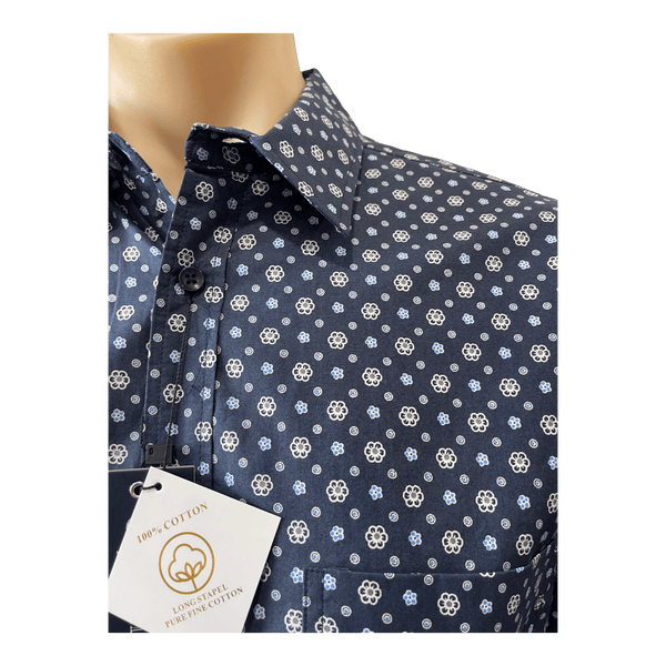 Cipollini Printed Fine Cotton Shirt 3801 - Ronald King