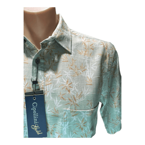 Cipollini S/S Bamboo Blend Print Shirt 3505 - Ronald King