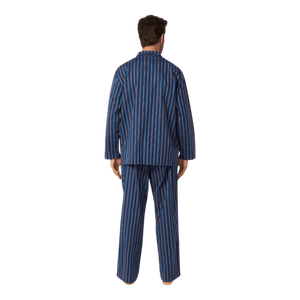 Contare Satin Stripe Cotton Long Leg Light Weight Pyjama C235000 - Ronald King