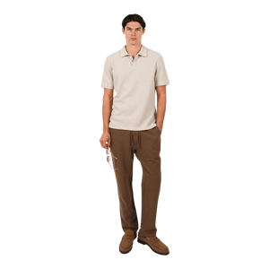 James Harper Relaxed Fit elastic Waist Cotton Pant JHTR66 - Ronald King