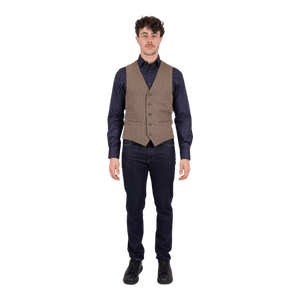 James Harper Wool Blend Waist Coat JHW15 - Ronald King