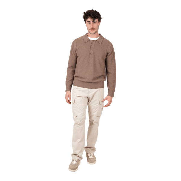 James Harper Wool/Cotton Polo Pullover JHK82 - Ronald King