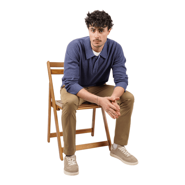 James Harper Wool/Cotton Polo Pullover JHK82 - Ronald King