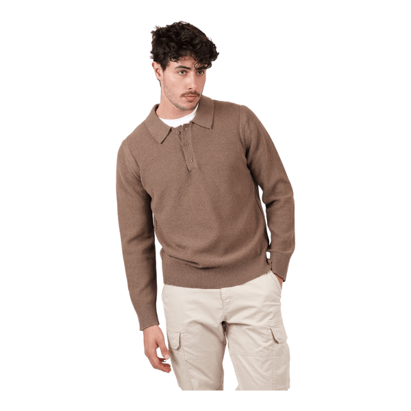 James Harper Wool/Cotton Polo Pullover JHK82 - Ronald King