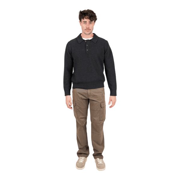 James Harper Wool/Cotton Polo Pullover JHK82 - Ronald King