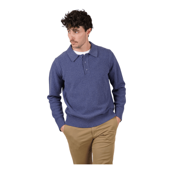 James Harper Wool/Cotton Polo Pullover JHK82 - Ronald King