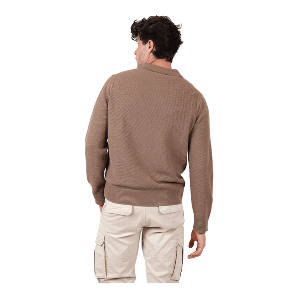 James Harper Wool/Cotton Polo Pullover JHK82 - Ronald King