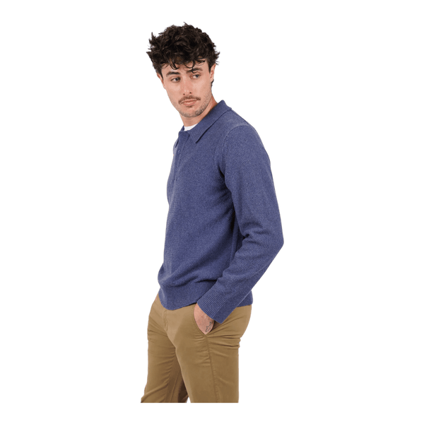 James Harper Wool/Cotton Polo Pullover JHK82 - Ronald King