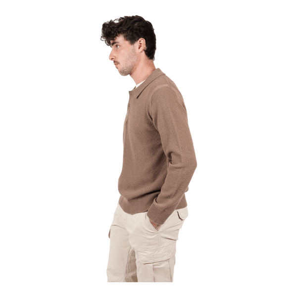 James Harper Wool/Cotton Polo Pullover JHK82 - Ronald King