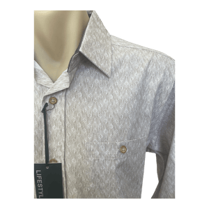 Lifestyle by Lichfield Long Sleeve Cotton Shirt QQ9504 - Ronald King