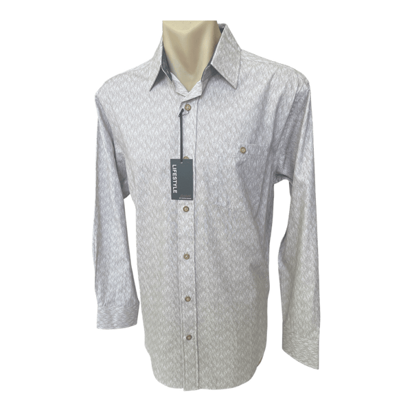 Lifestyle by Lichfield Long Sleeve Cotton Shirt QQ9504 - Ronald King