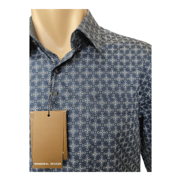 Mendoral Long Sleeve Fine Cotton Print Shirt MDT125 - Ronald King
