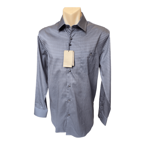 Mendoral Long Sleeve Fine Cotton Print Shirt MDT484 - Ronald King