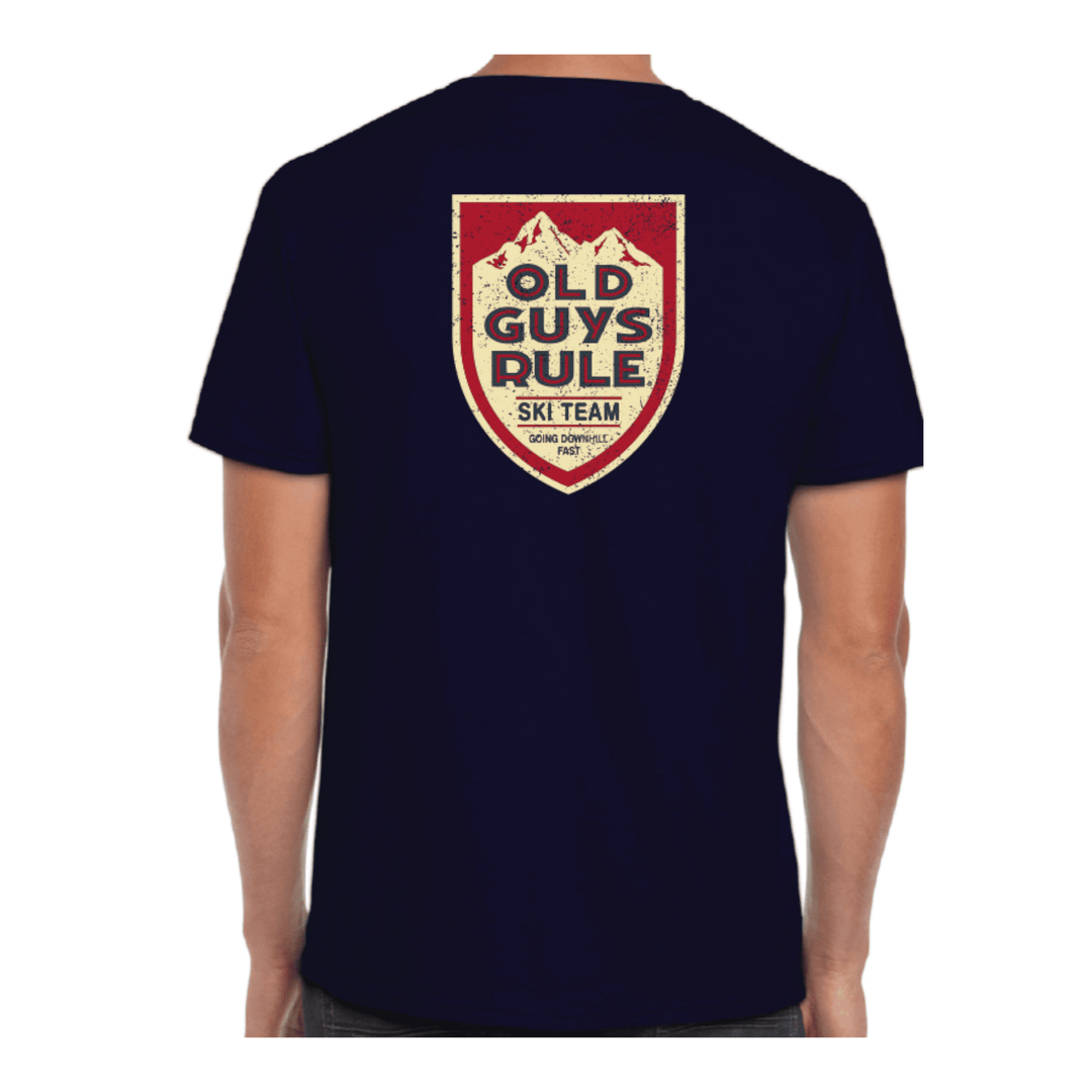Old Guys Ski Badge Tee 26024 - Ronald King