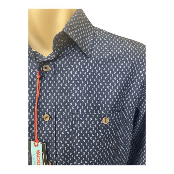 Portobello Road Iron Cheater Long Sleeve Shirt QQ5501 - Ronald King