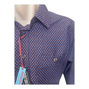 Portobello Road Iron Cheater Long Sleeve Shirt QQ5501 - Ronald King