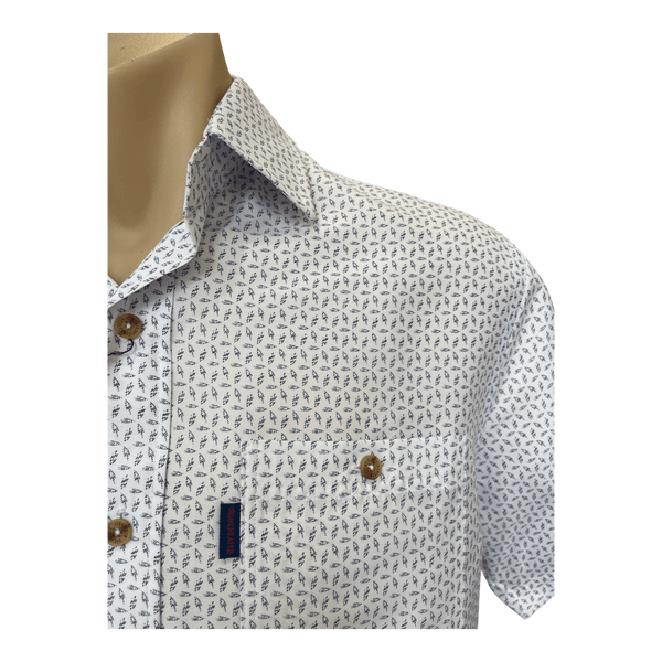 Portobello Road Iron Cheater Short Sleeve Shirt PP5500 - Ronald King