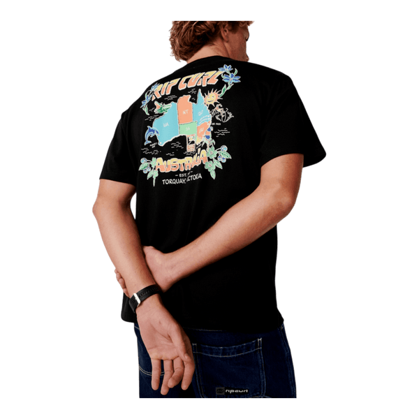 Rip Curl Aus Map Desto Tee 13EMTE - Ronald King