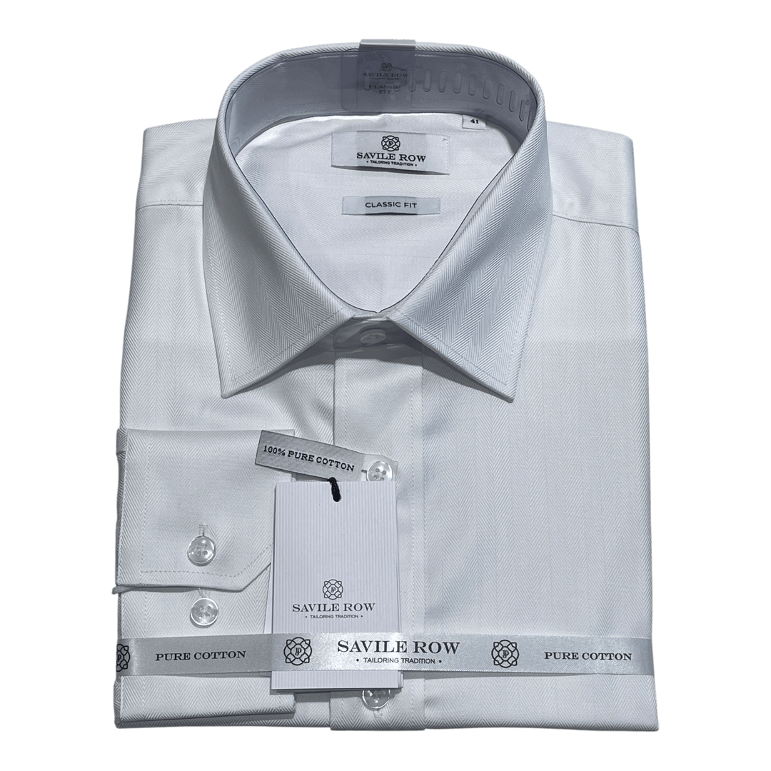 Savile Row Cyrus Classic Business Shirt SS02SHA - Ronald King