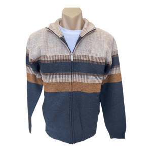 Sugar Theo Full Zip Fleece Lined Knit Top 0860 - Ronald King