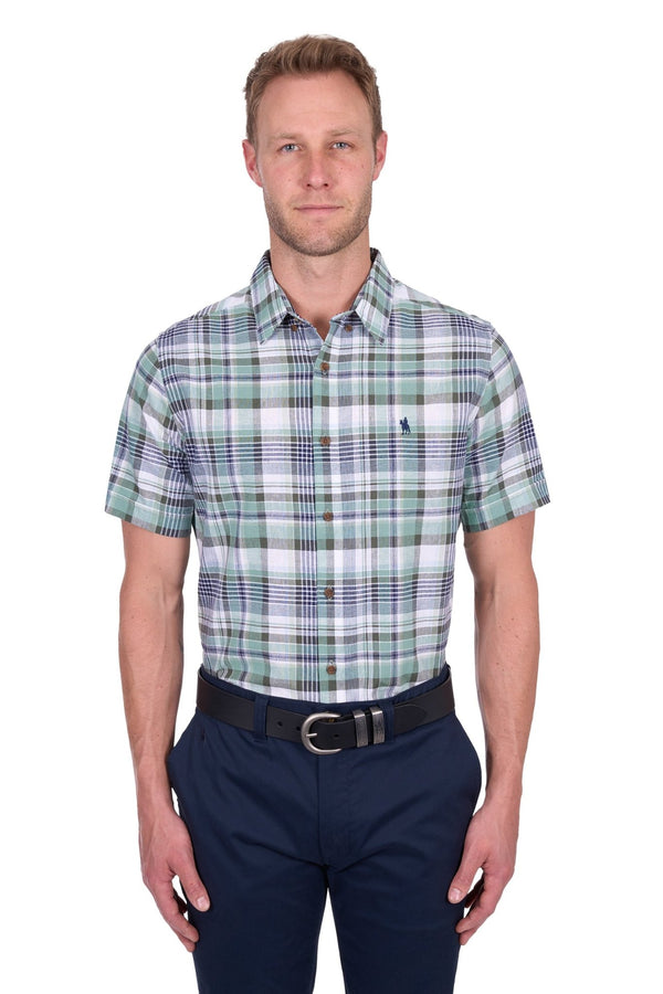 Thomas Cook Gerry Linen Short Sleeve Shirt T5S1121027 - Ronald King