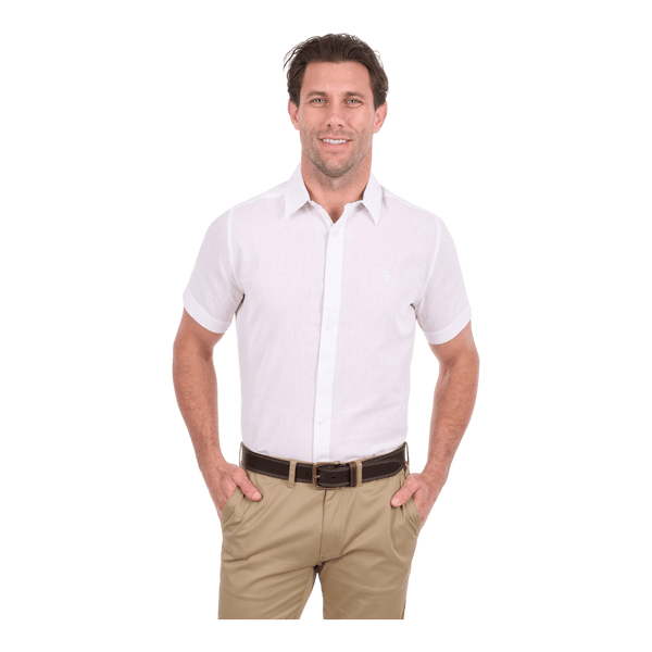 Thomas Cook Linen Blend Short Sleeve Shirt T6S1121045 - Ronald King