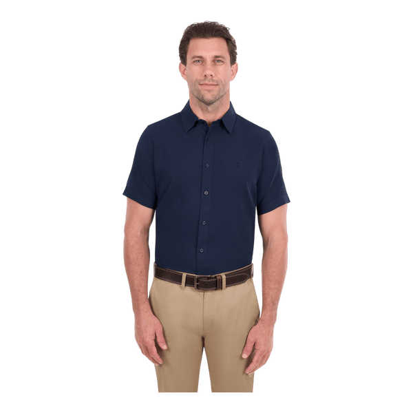 Thomas Cook Linen Blend Short Sleeve Shirt T6S1121045 - Ronald King