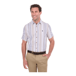 Thomas Cook Max Short Linen Blend Sleeve Shirt T6S1121025 - Ronald King