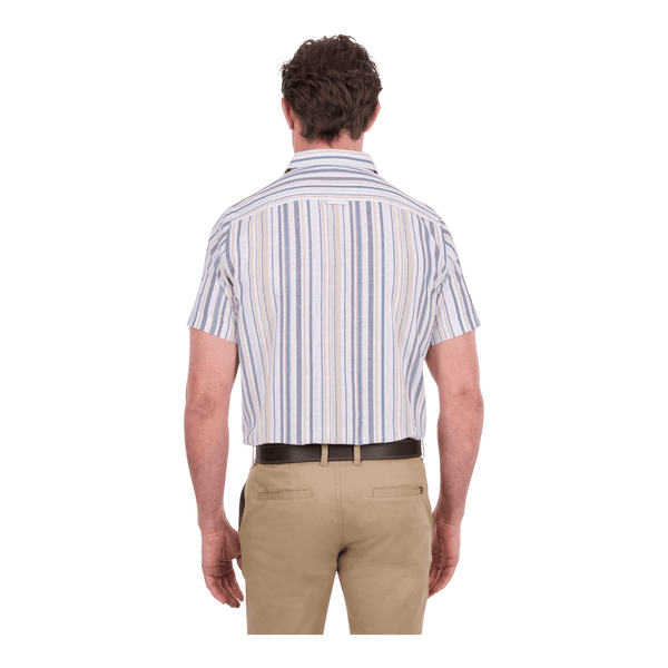 Thomas Cook Max Short Linen Blend Sleeve Shirt T6S1121025 - Ronald King
