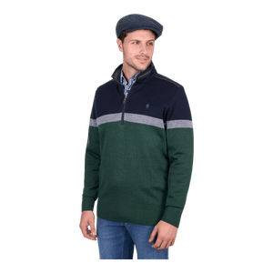 Thomas Cook Troy 1/4 Zip Merino Blend Pullover T6W1523003 - Ronald King