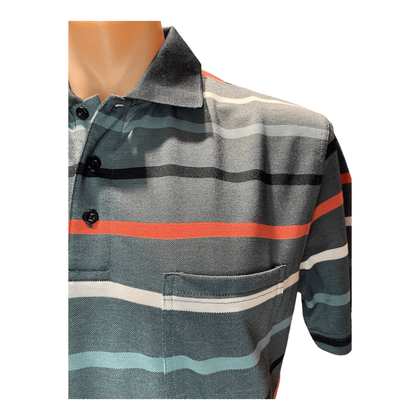 Tradewinds Jersey Stripe Polo TW2864 - Ronald King