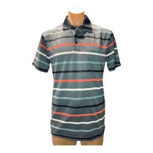 Tradewinds Jersey Stripe Polo TW2864 - Ronald King