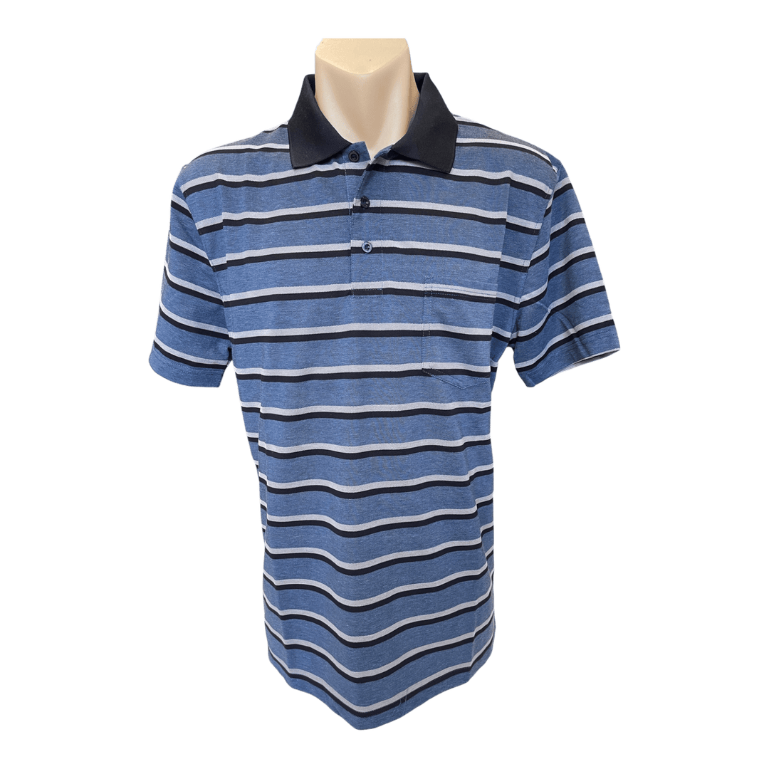 Tradewinds Pique Stripe Polo TW4805 - Ronald King