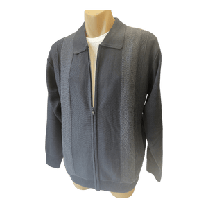 Tradewinds Wool Blend Zip Cardigan K9355 - Ronald King