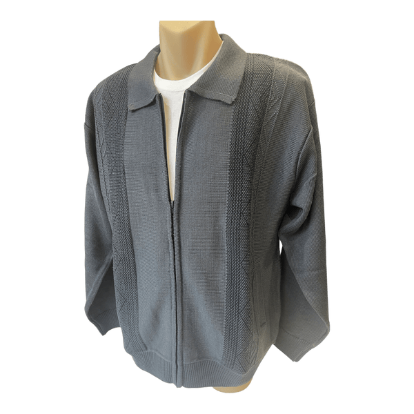 Tradewinds Wool Blend Zip Cardigan K9355 - Ronald King
