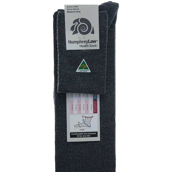 Humphrey Law Wool/Nylon Low Pressure Health Sock® Style 67X – Extra Wide