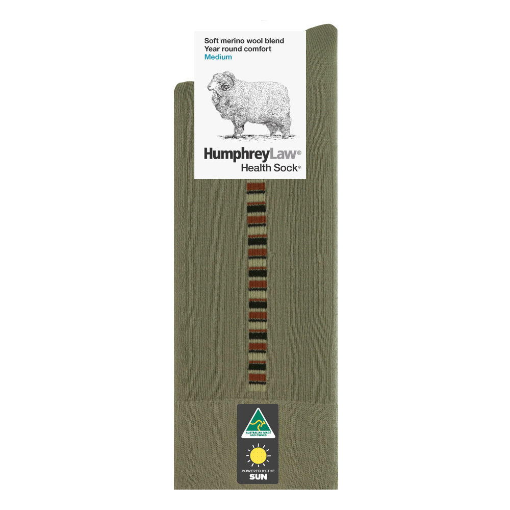 Humphrey Law 60% Fine Merino Wool Patterned Health Sock® Style 85C