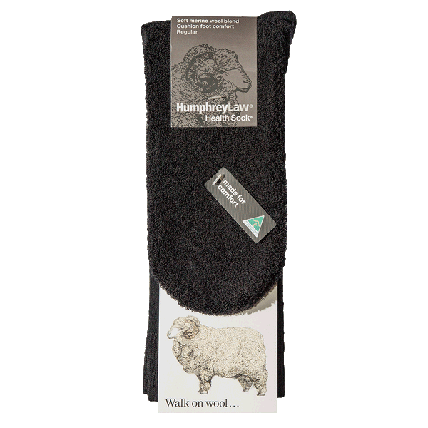 Humphrey Law 70% Fine Merino Wool Cushion Sole Health Sock® Style 87C